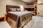 2nd bedroom with queen bed and twin bunk bed - sleeps 4 